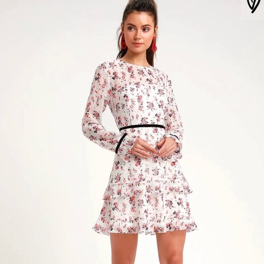 Women’s floral ruffle dress